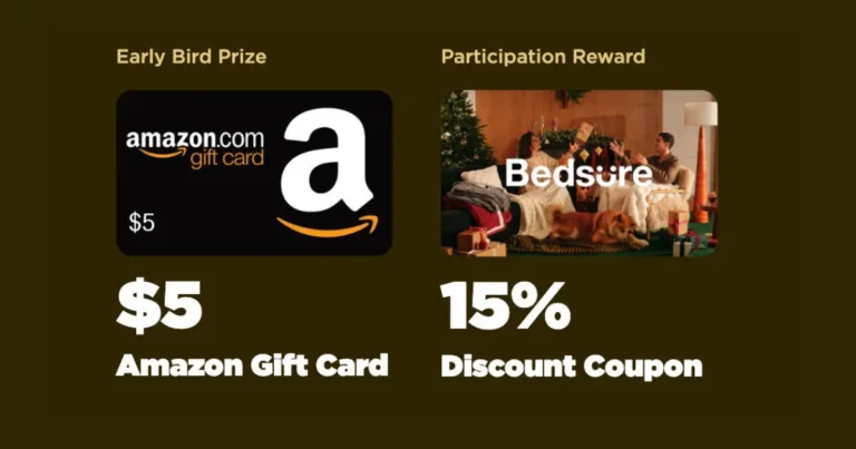 FREE $5 Amazon Gift Card from Bedsure – First 200 Participants Only