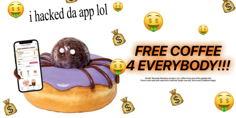 FREE Dunkinโ Coffee with Code โTHANKYOUSPIDEYโ โ Hot or Iced! October 23, 2025 FREE Dunkinโ Coffee with Code โTHANKYOUSPIDEYโ โ Hot or Iced!