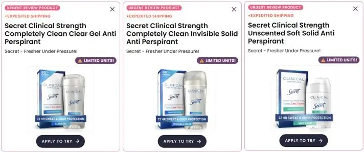 Free Secret Antiperspirant w/Free Shipping From Pinchme (No Points Needed) October 16, 2025 Free Secret Antiperspirant w/Free Shipping From Pinchme (No Points Needed)