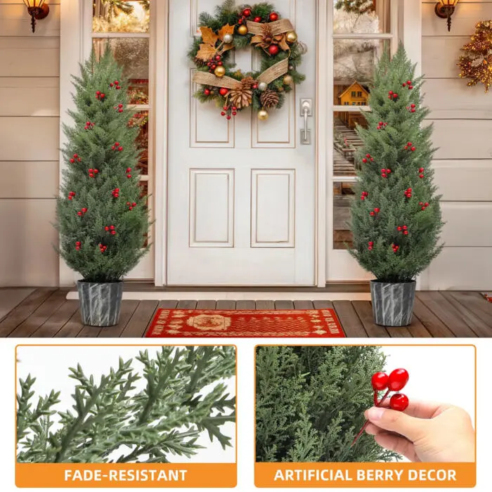4FT Artificial Cedar Topiary Trees (Set of 2) In Stock! October 19, 2025 4FT Artificial Cedar Topiary Trees (Set of 2) In Stock!