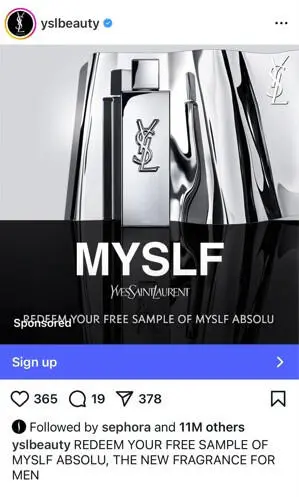 Possible FREE YSL's new MYSLF Absolu fragrance