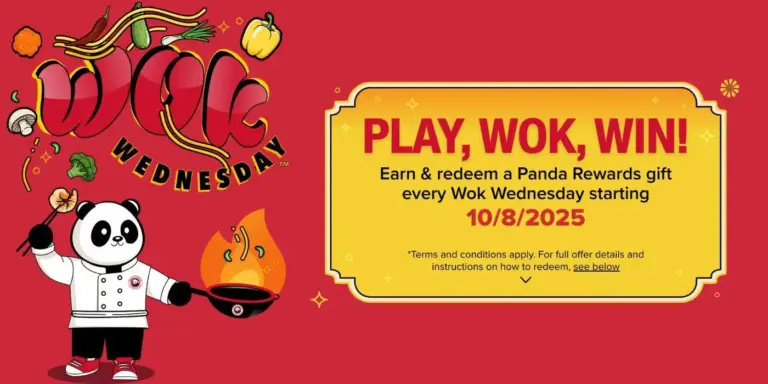Panda Express Wok Wednesday Promotion Starts October 8th!