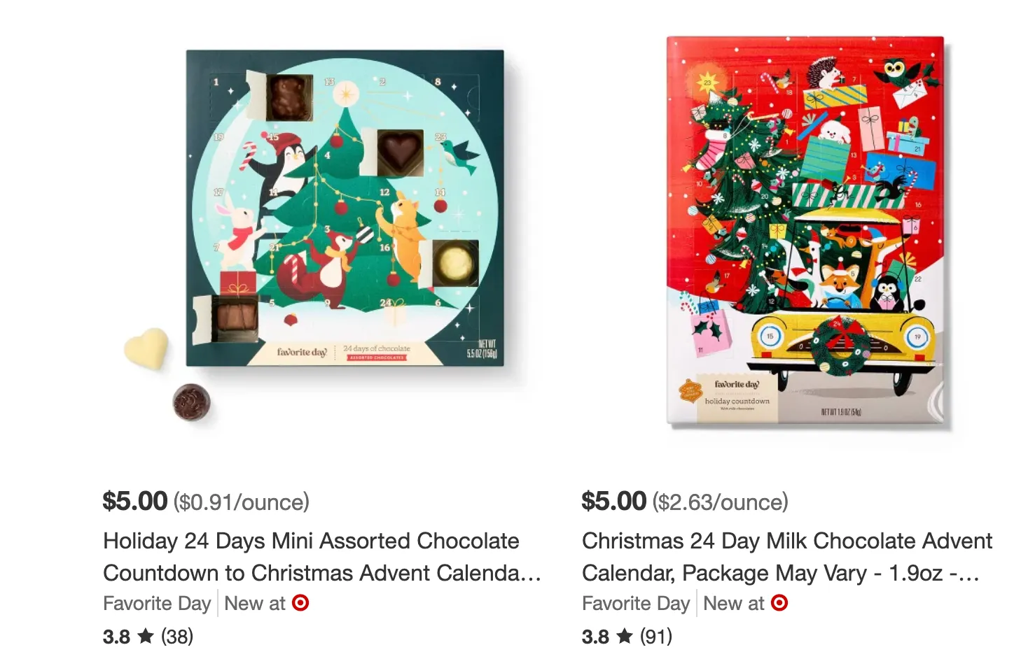 Advent Calendars at Target starting at $5 (Low Price)