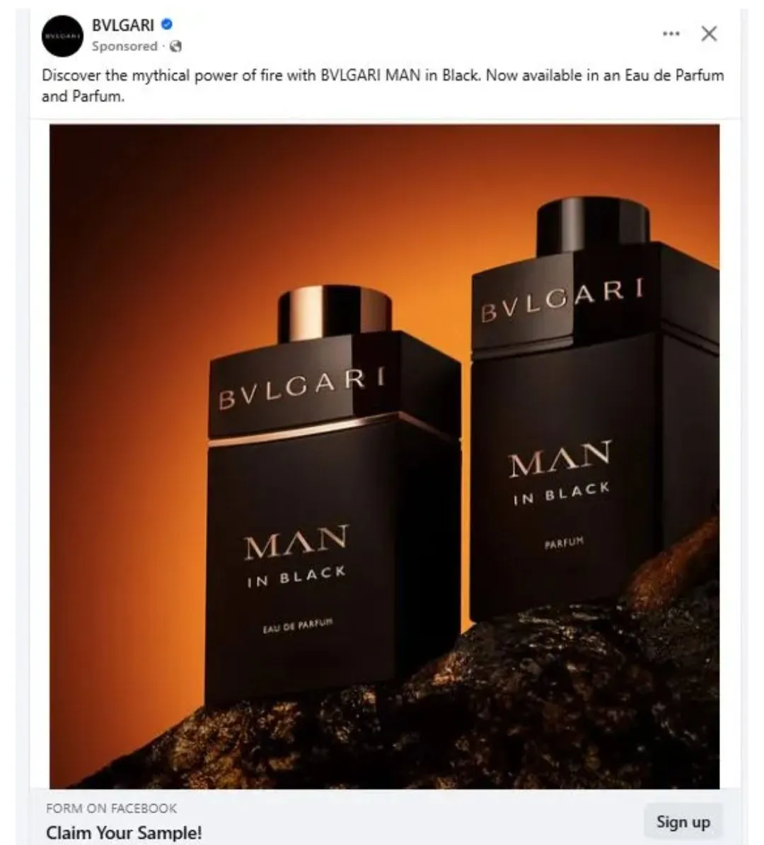 Free BVLGARI MAN in Black Fragrance Sample