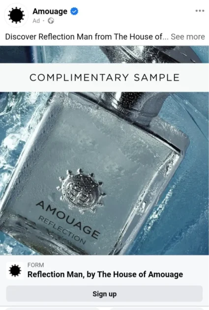 Possible Free Amouage Reflection Man Fragrance Sample