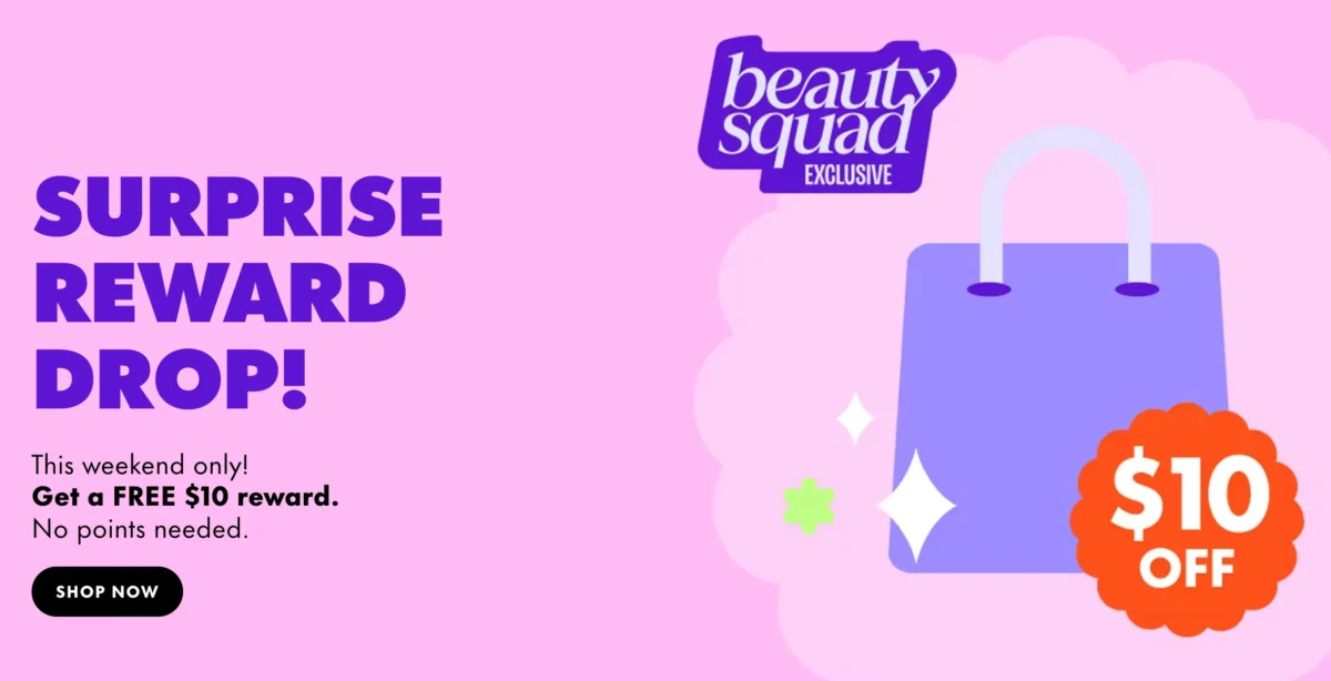 FREE $10 off $10 Elf Purchase (New Beauty Squad Members)