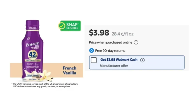 FREE Ensure Max 42g Protein Shake After Walmart Cash
