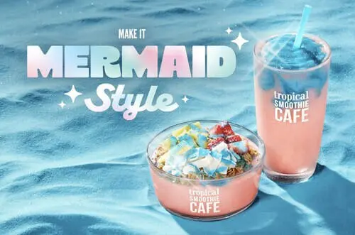 Free "Mermaid Style" Upgrade at Tropical Smoothie Cafe