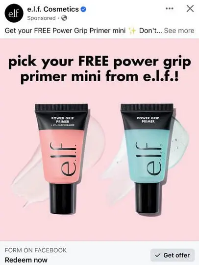 Possible Free e.l.f. Power Grip Primer Mini Sample!