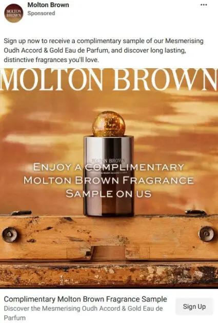 Possible Free Molton Brown Fragrance Sample