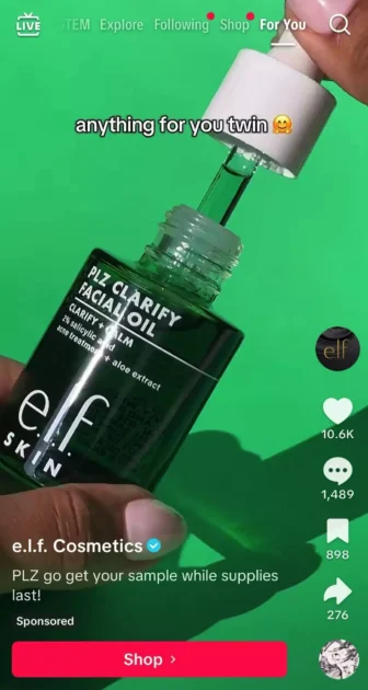 Possible Free e.l.f. Plz Clarify Facial Oil Sample