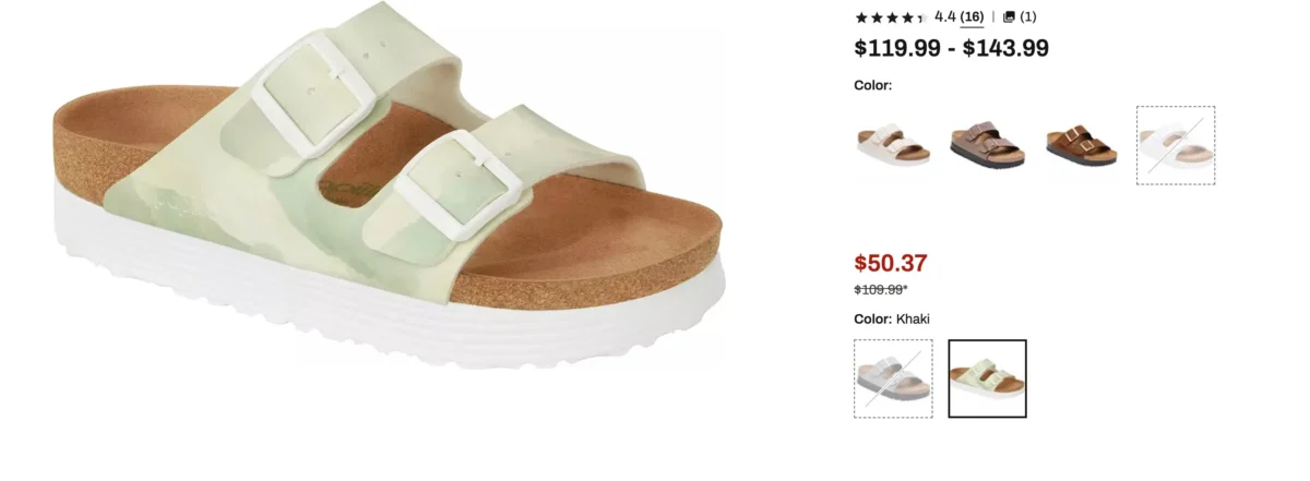 Papillio by Birkenstock Platform Sandals at Dick's Sporting Goods for $50 (reg $110)