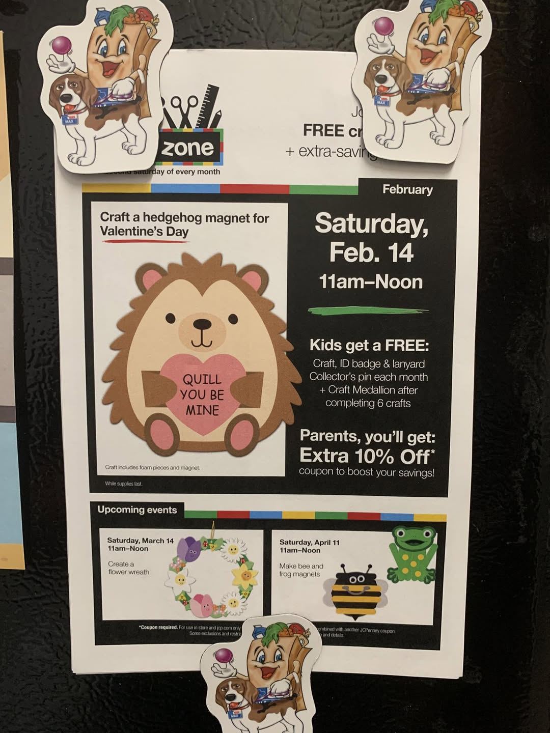 FREE Valentine’s Hedgehog Magnet at JCPenney (on 2/14)