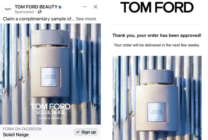Possible Free Tom Ford Soleil Neige Perfume Sample
