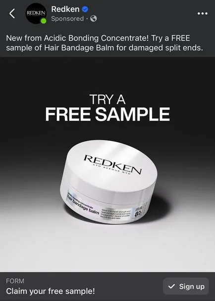 Possible Free Redken Hair Bandage Balm Sample + Free Shipping