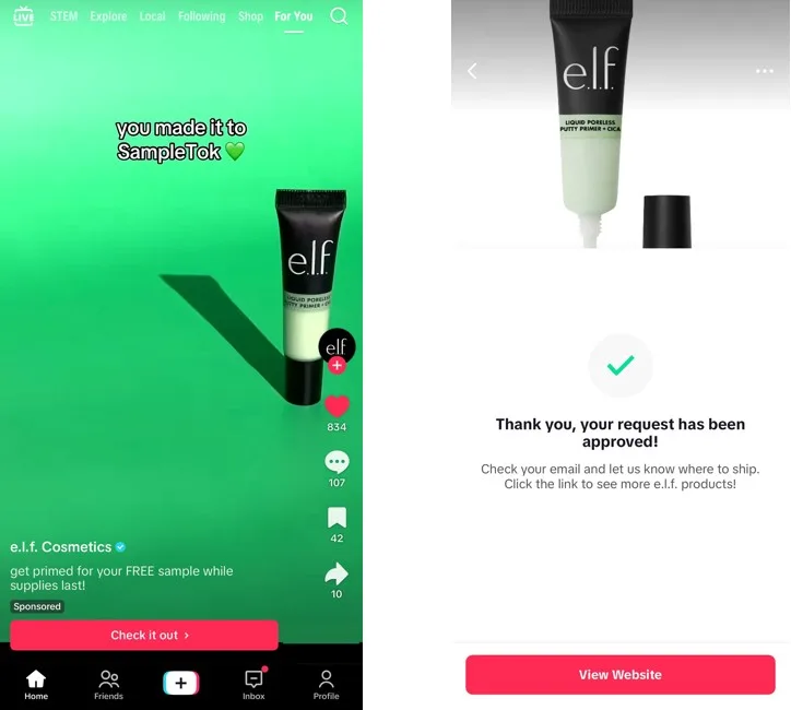 Possibe Free e.l.f. Cosmetics Liquid Poreless Putty Primer