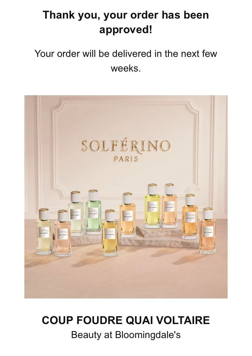 FREE Solférino Paris perfume sample free via SoPost