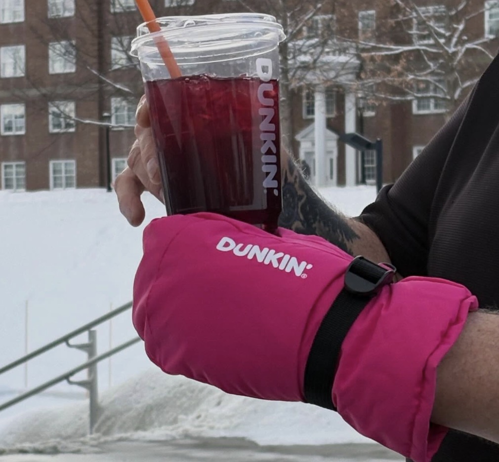 Free Dunkin' Mitten with Iced Beverage Purchase on 2/20