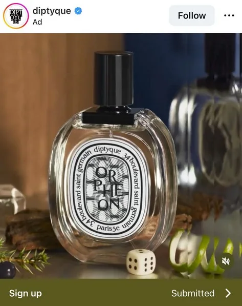 Possible Free Diptyque Orphéon Fragrance Sample