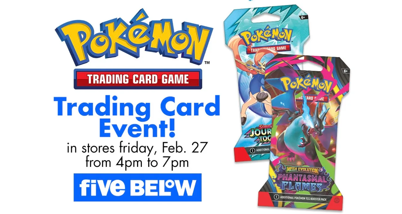 Free Pokemon Trading Card Event at Five Below