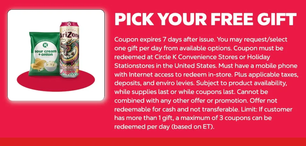 Free Gift for a Special Woman at Circle K