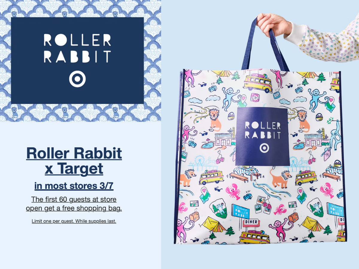 Free Roller Rabbit Shopping Bag at Target on March 7th