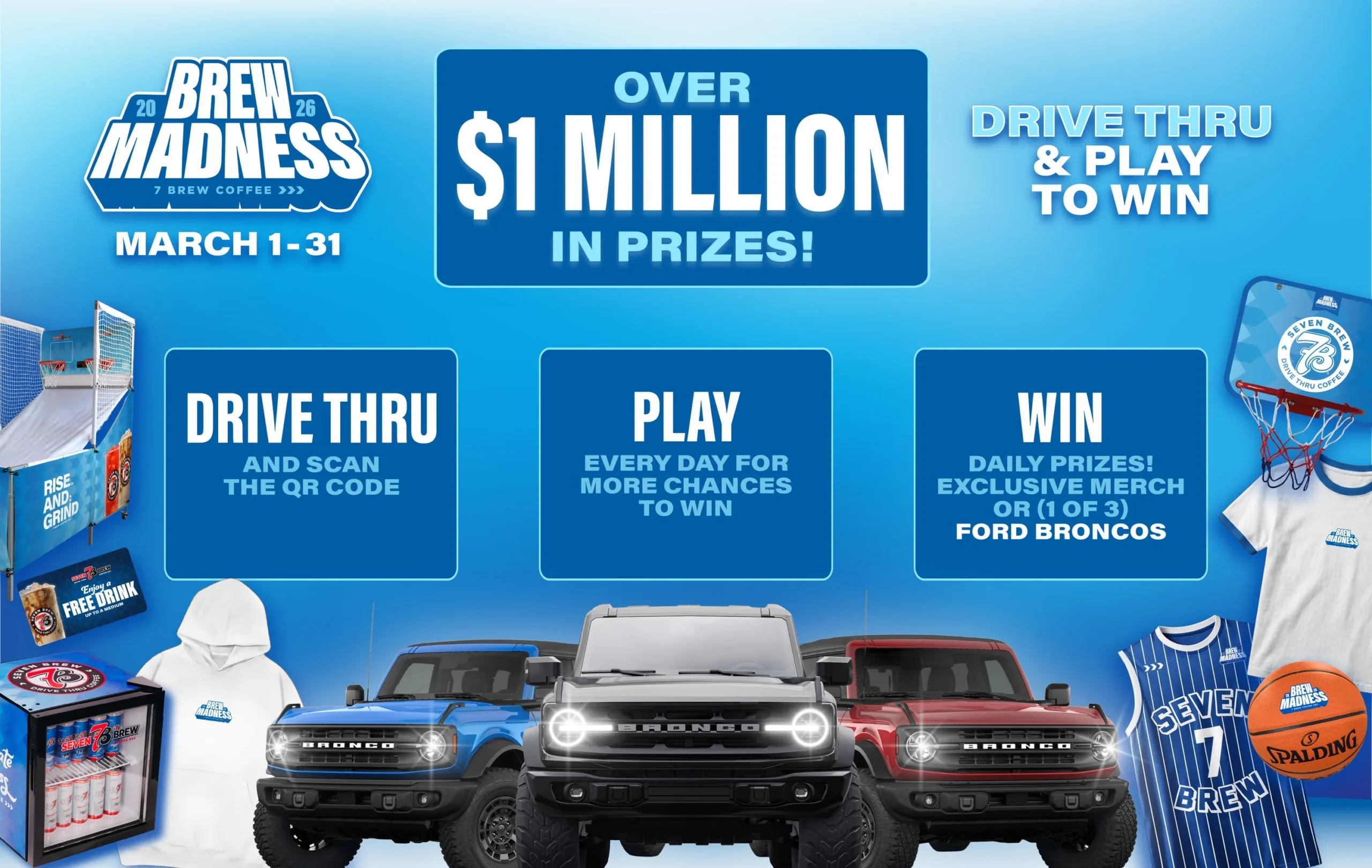Win a Ford Bronco & 7 Brew Prizes (Daily Entry)