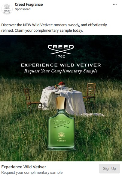 Possible Free Creed Wild Vetiver Fragrance Sample + Free Shipping
