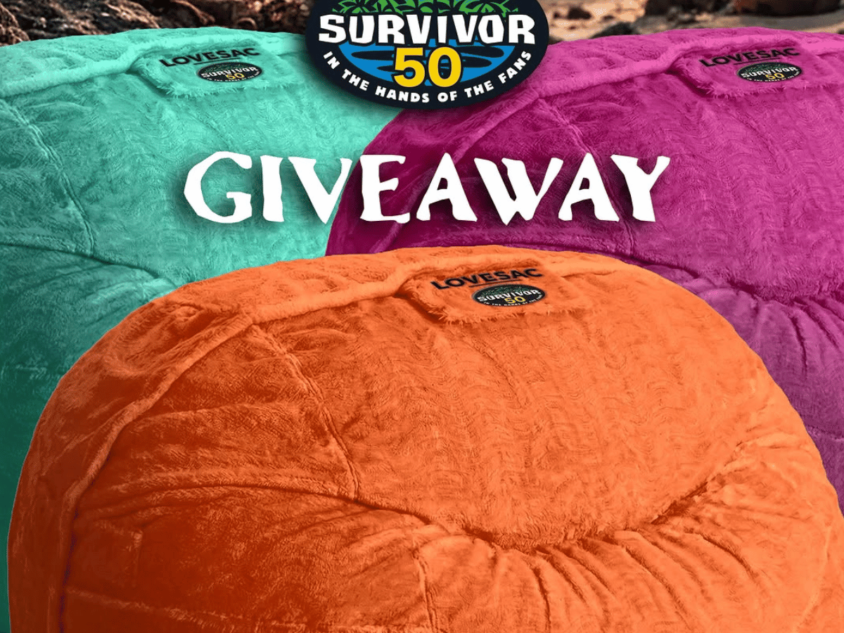 Win a Lovesac MovieSac in the Survivor Giveaway