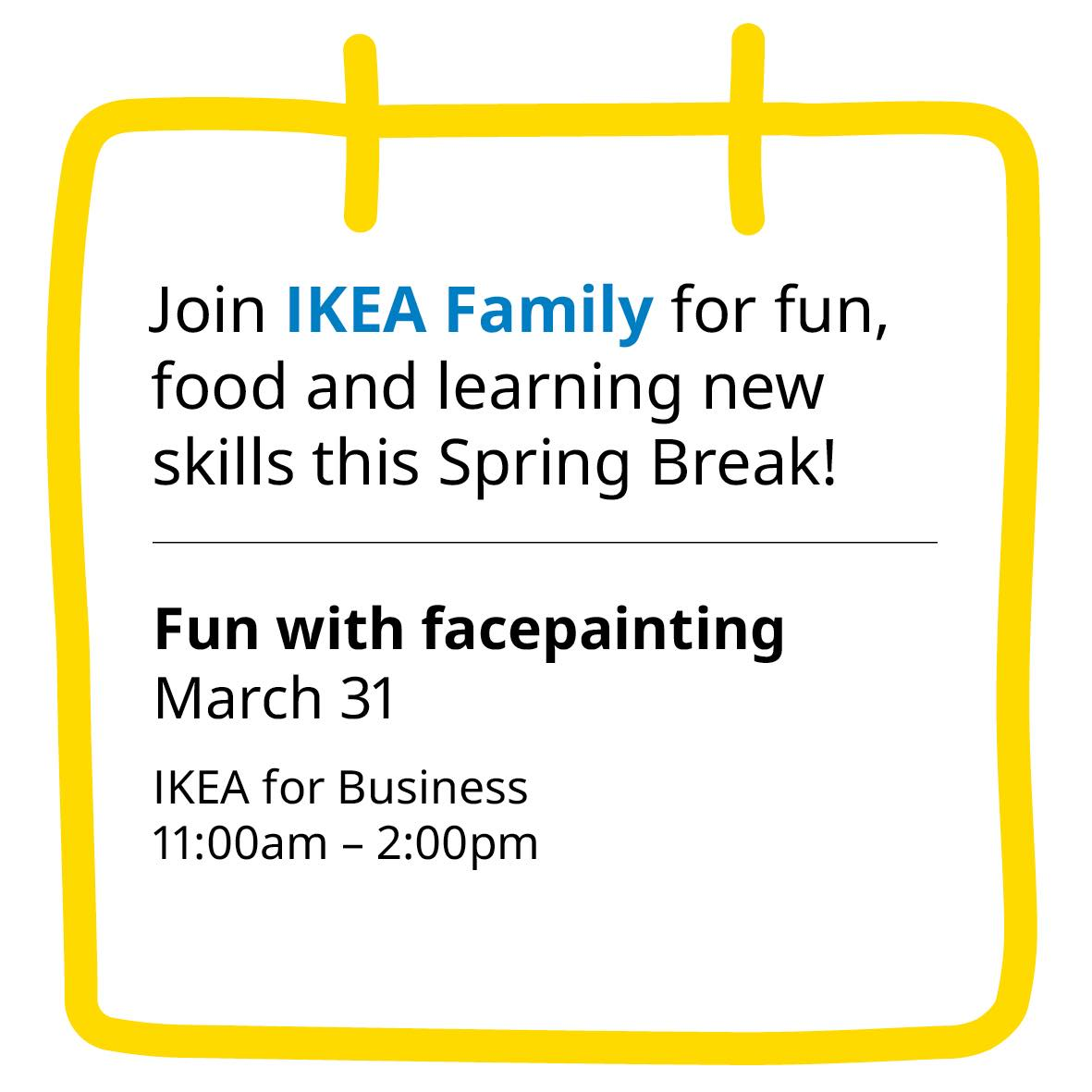 Free Kids Activities at IKEA this Spring (March-April 2026)