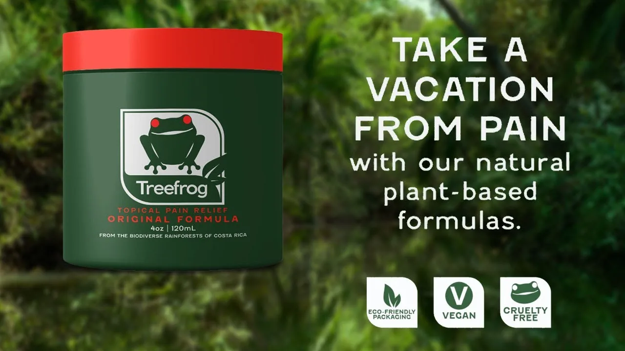 Free Treefrog Topical Pain Relief Gel Sample + Free Shipping